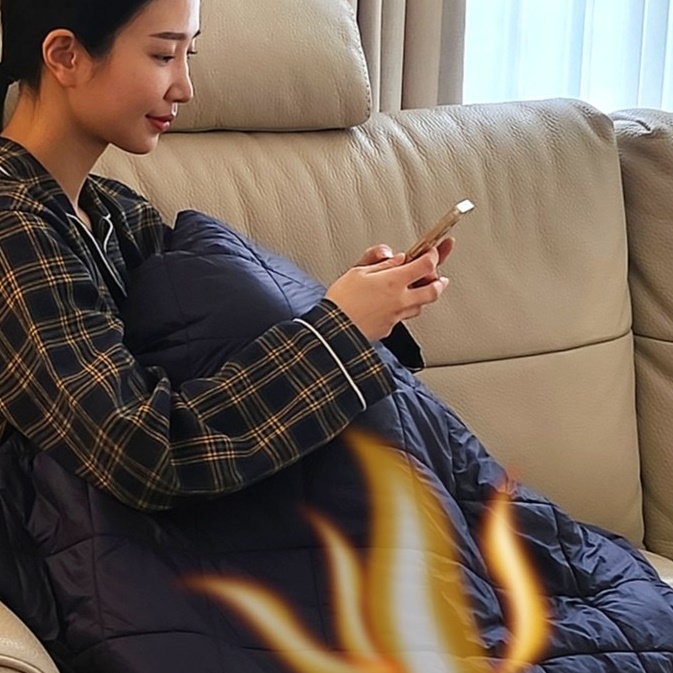 차박용 온열매트 차박용 전기 담요 보조배터리 전기담요