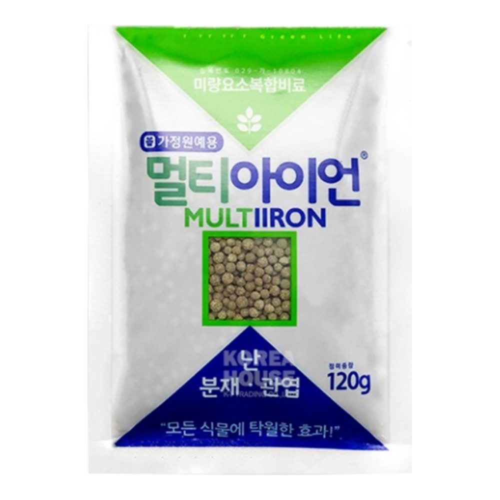 가정원예용 비료 영양제 철 붕소 미량요소 복합공급 120g