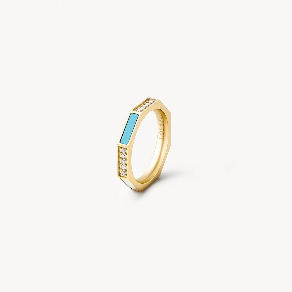 롤라로즈 Octagon Ring 팔각형 원석 레이어드반지 - 상세 이미지 3