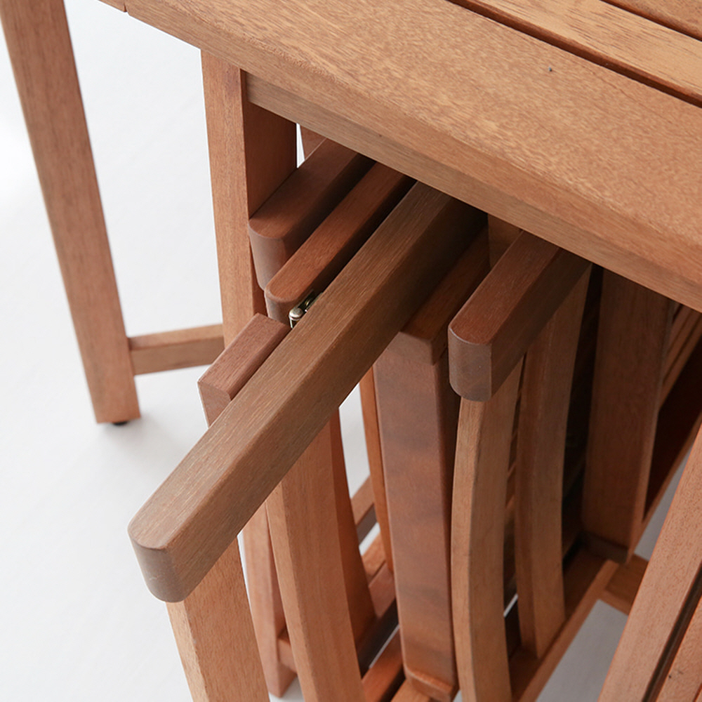 KEMIE 4인 원목접이식테이블세트 XL4110ST 2288.7934