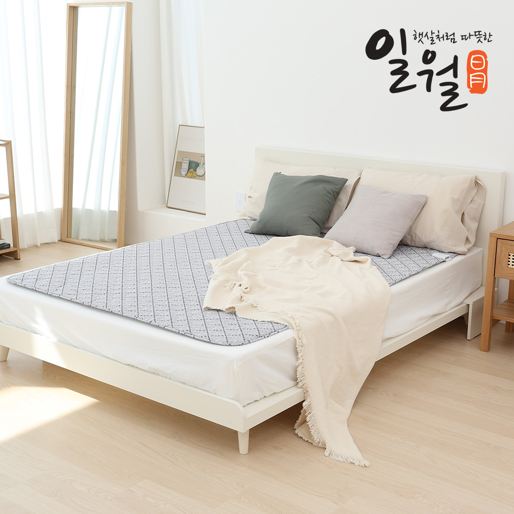 일월 전기매트 블로썸 카본 탄소매트 전기요 전기장판 싱글 2color
