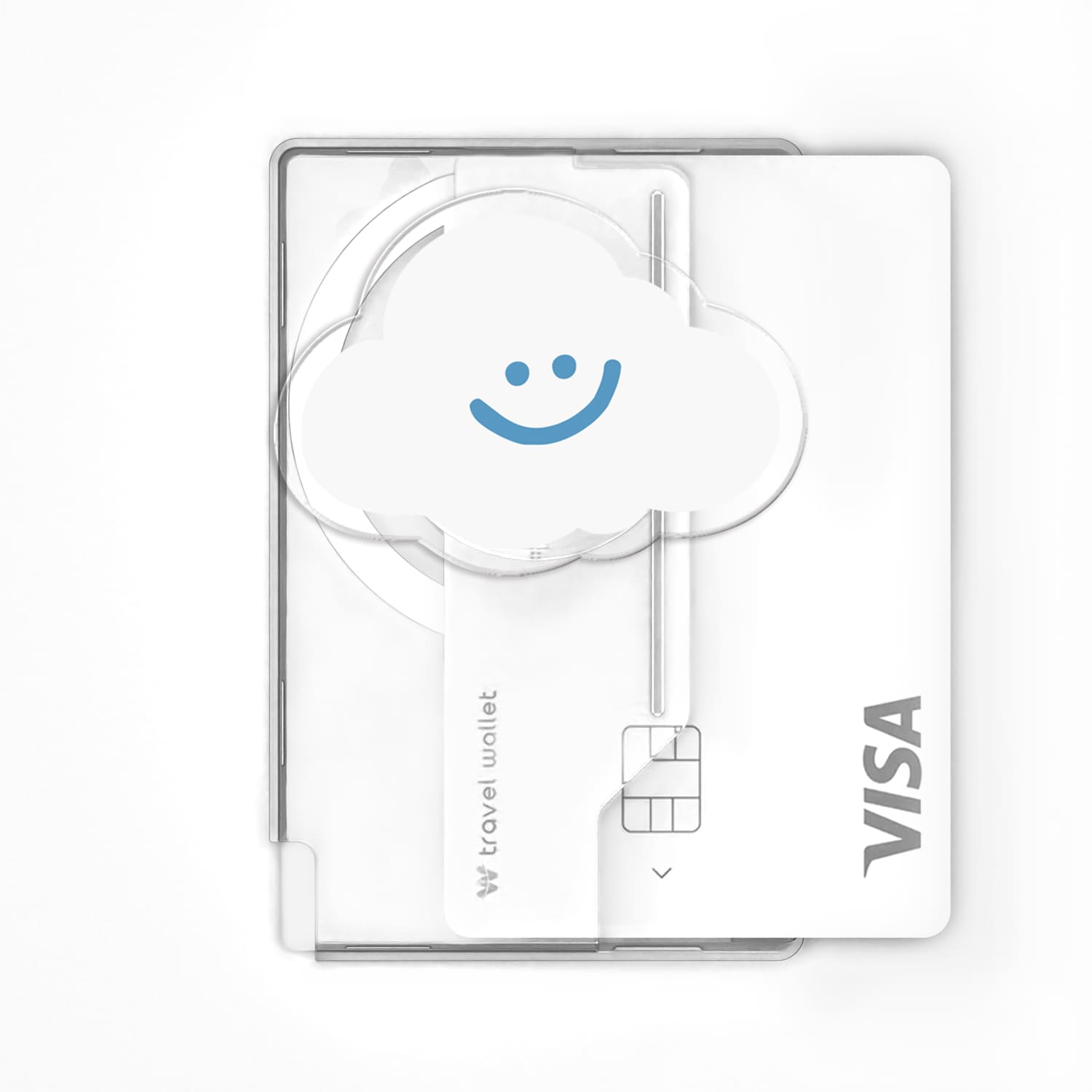 168cm 맥세이프 카드지갑 그립톡 올인포켓 스마일 구름