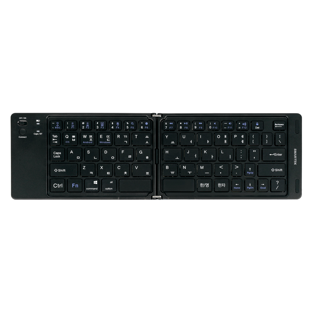 스마텍 휴대용 미니 무선 접이식 폴딩 블루투스 키보드 STBK-F2000 이미지 6