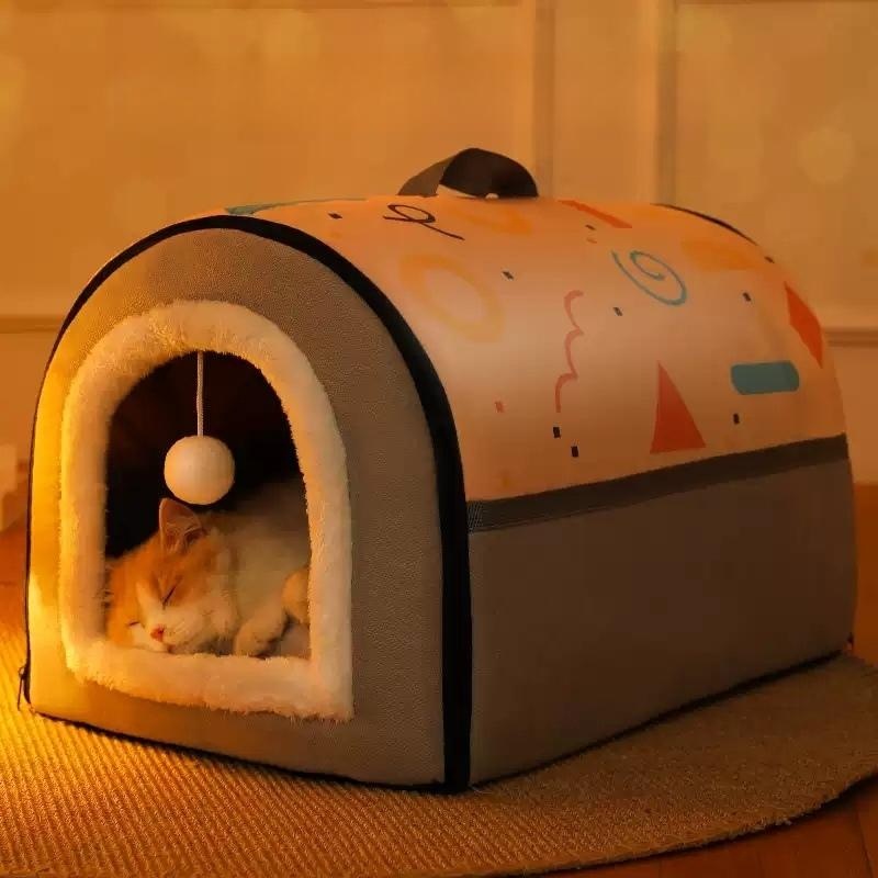 고양이겨울집 길냥이 하우스 겨울 야외 겨울나기 텐트 보온 급식소 실외 - 상품 이미지