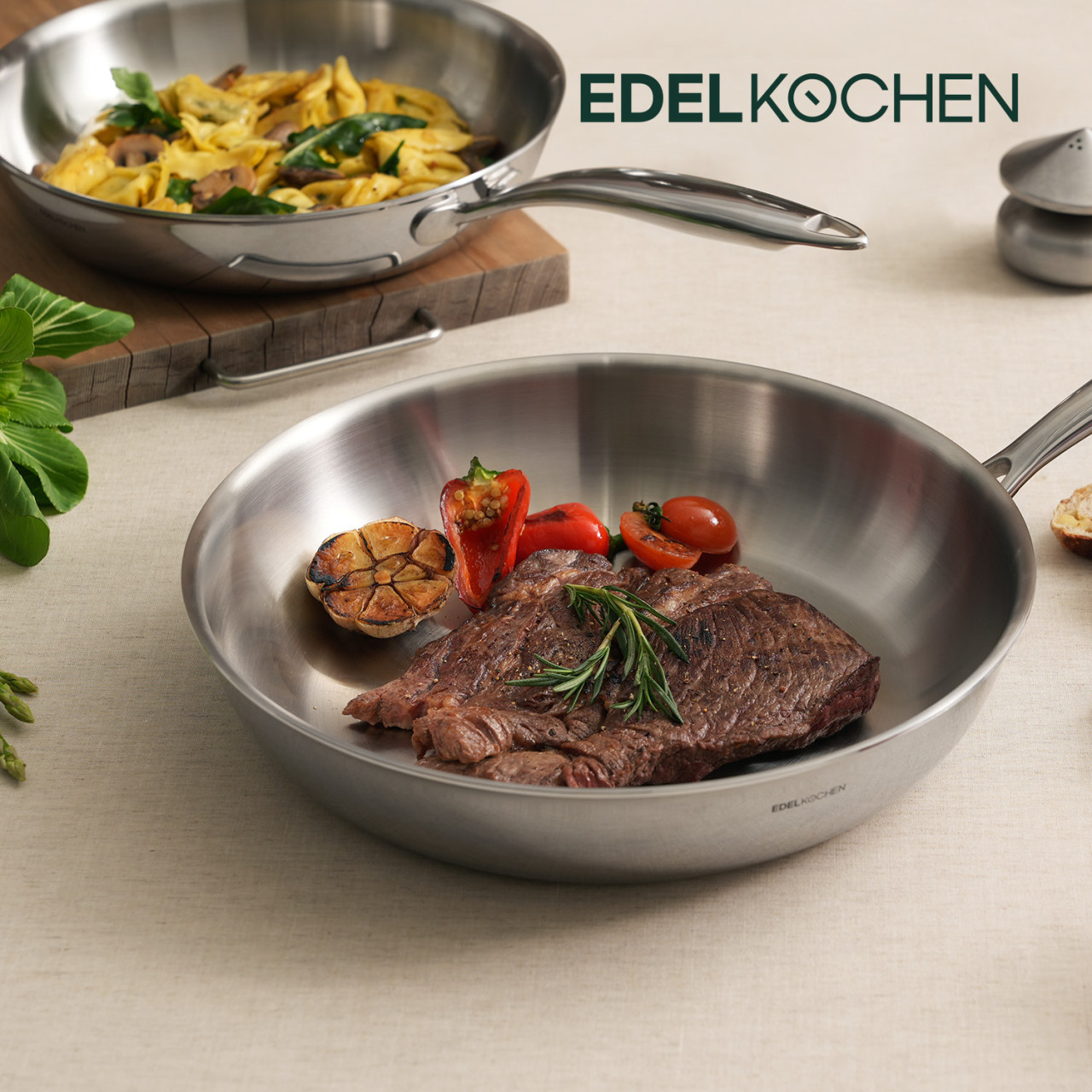 [단품구성] 에델코첸 루체 통5중 올스텐 후라이팬 20cm 인덕션 프라이팬 스테인리스