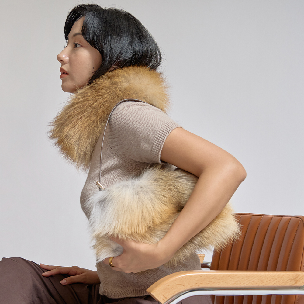 메샤 KOKKO 숏 머플러 BEIGE - 상세 이미지 3