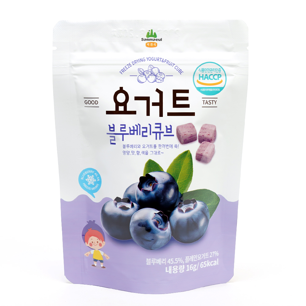 요거트 블루베리 큐브 파우치 (16g) 아이간식 - 상세 이미지 2