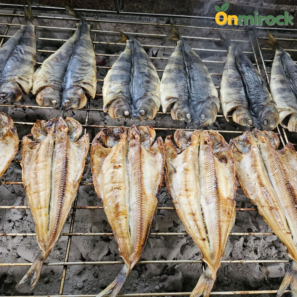 온미락 고흥 반건조생선구이 참숯 숯불 생선구이 고등어 삼치 가자미 참돔 꽃돔 민어 서대 : 온미락