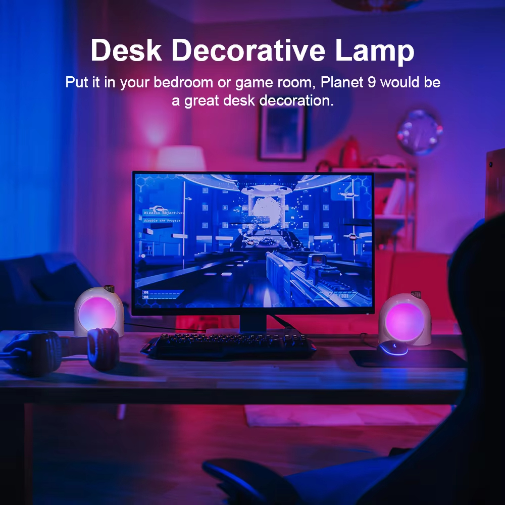 Divoom Planet-9 스마트 야간 조명 램프 RGB LED 인테리어 장식 조명 - 상세 이미지 5