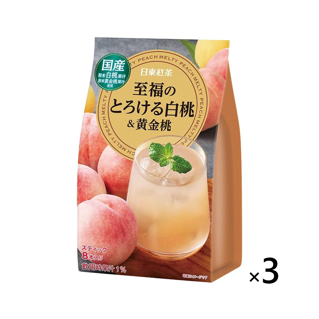 일동홍차 백도복숭아 아이스티 8봉입 3개세트 홍차믹스