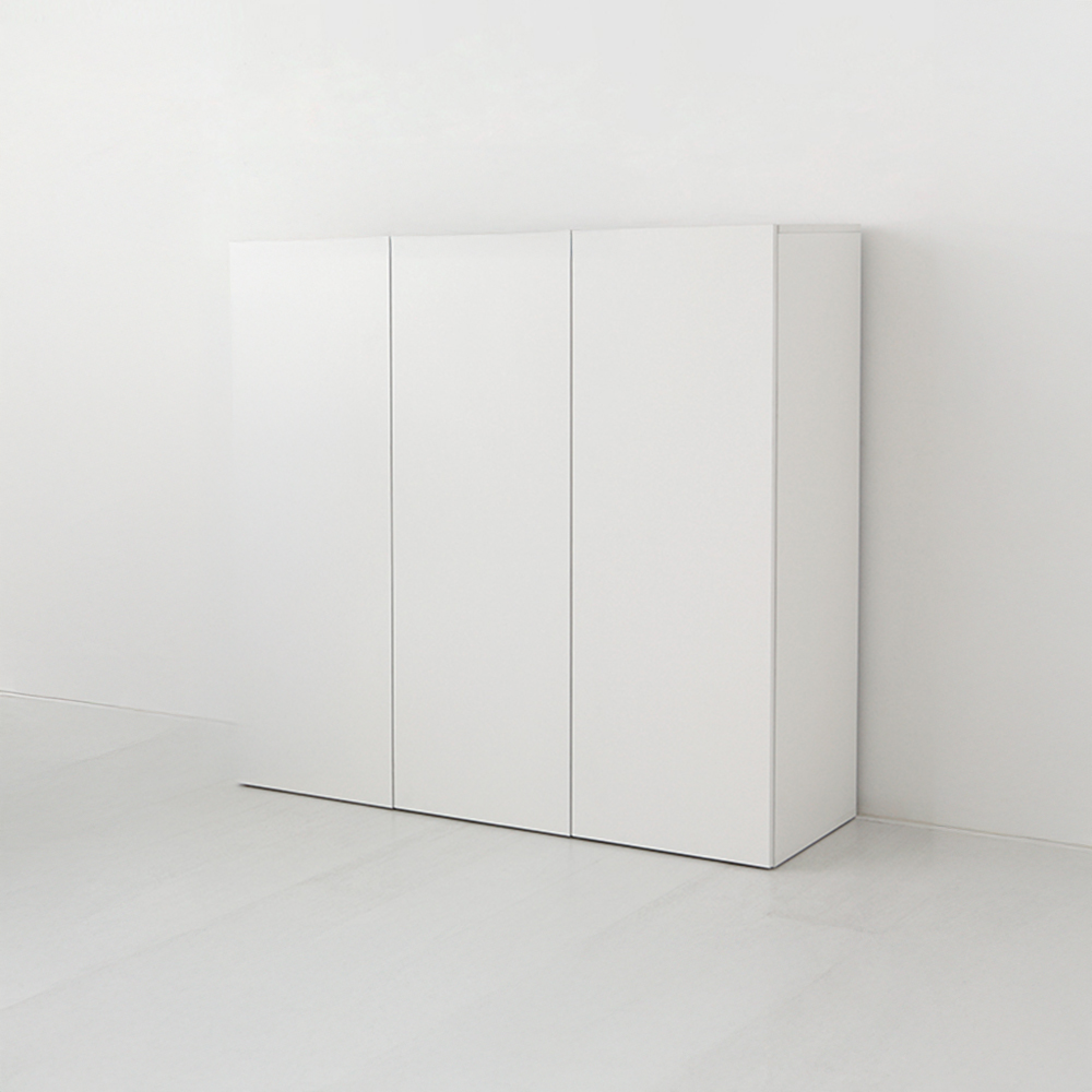 피크 3문 높은수납장 1146 1193mmx410mmx1146mm, 3단, 화이트 6572.3727 - 상세 이미지 2