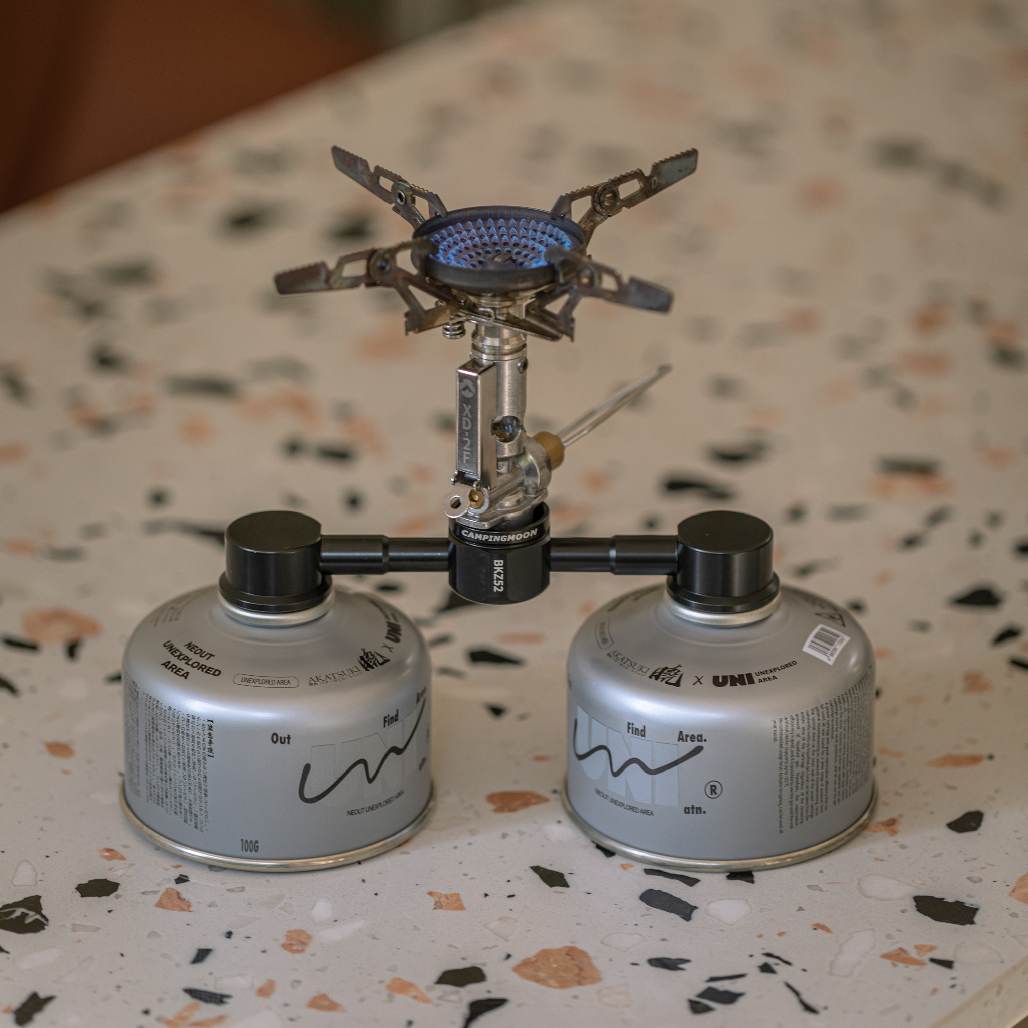 캠핑문 이소가스 스테이션 2개 연결식 Z-52 / BKZ-52