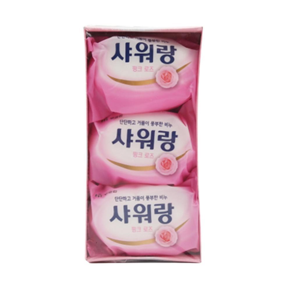 단단한 저자극 샤워비누 3p 목욕비누 바디솝 식물세정성분 바솝 핑크로즈