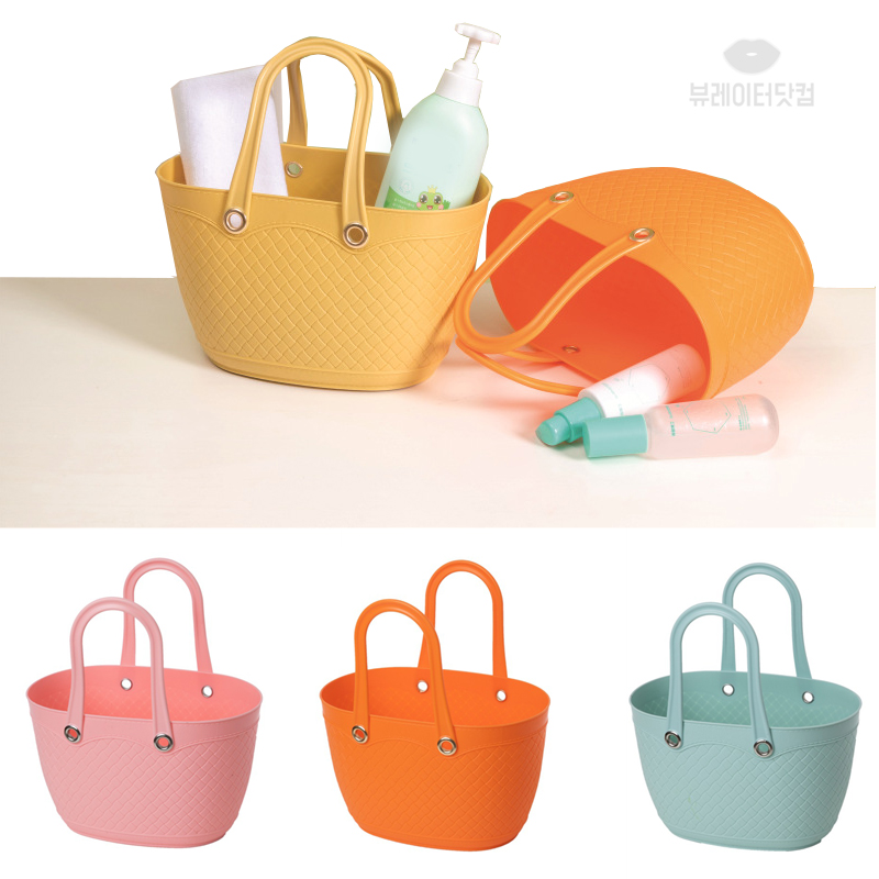 뷰레이터닷컴 웰스 물빠지는 목욕바구니 목욕탕 사우나 샤워바구니 스파백