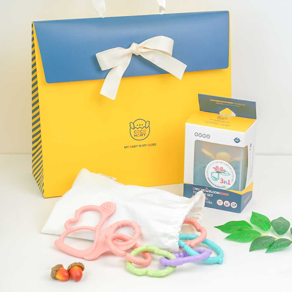 꼬꼬노리 치발기 아기 장난감 선물 2종 고리장난감 아기목욕 촉감놀이 EQ개발 신생아 백일
