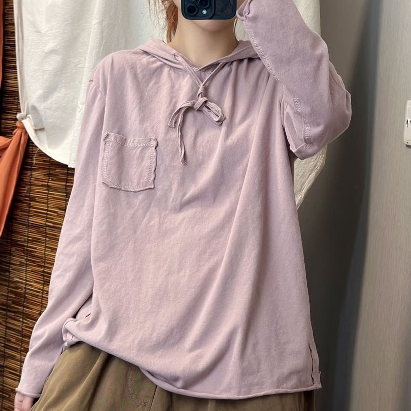 여성후드티 빈티지 이너티 순면 루즈핏 미시옷 엄마옷