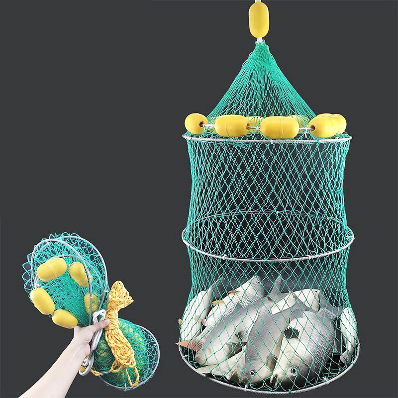 바다 살림망 부력망 민물 낚시 물고기망 갯바위 방파제 낚시 3단 35cm - 상세 이미지 3