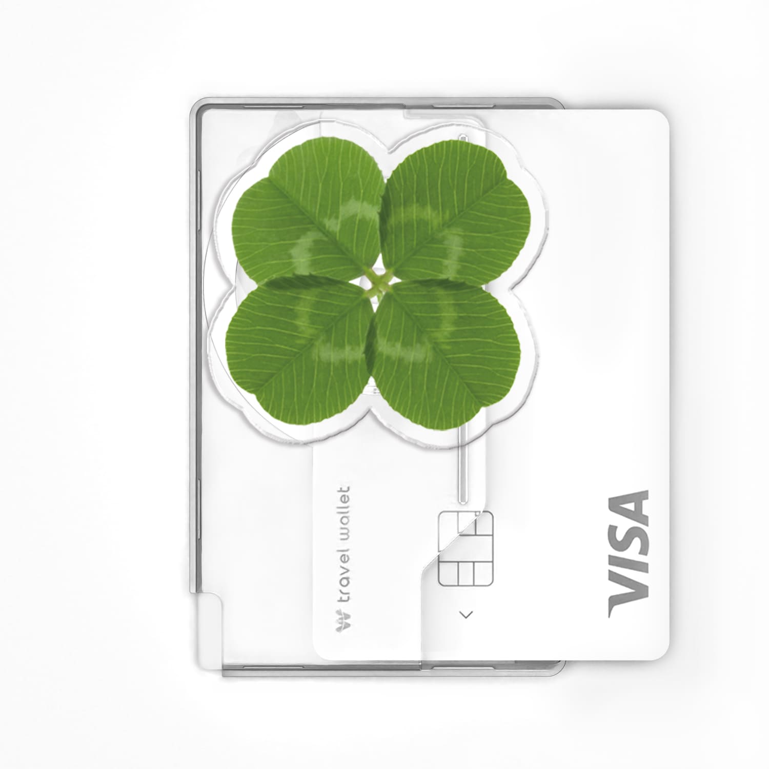 168cm 맥세이프 카드지갑 그립톡 올인포켓 카드2장 클로버