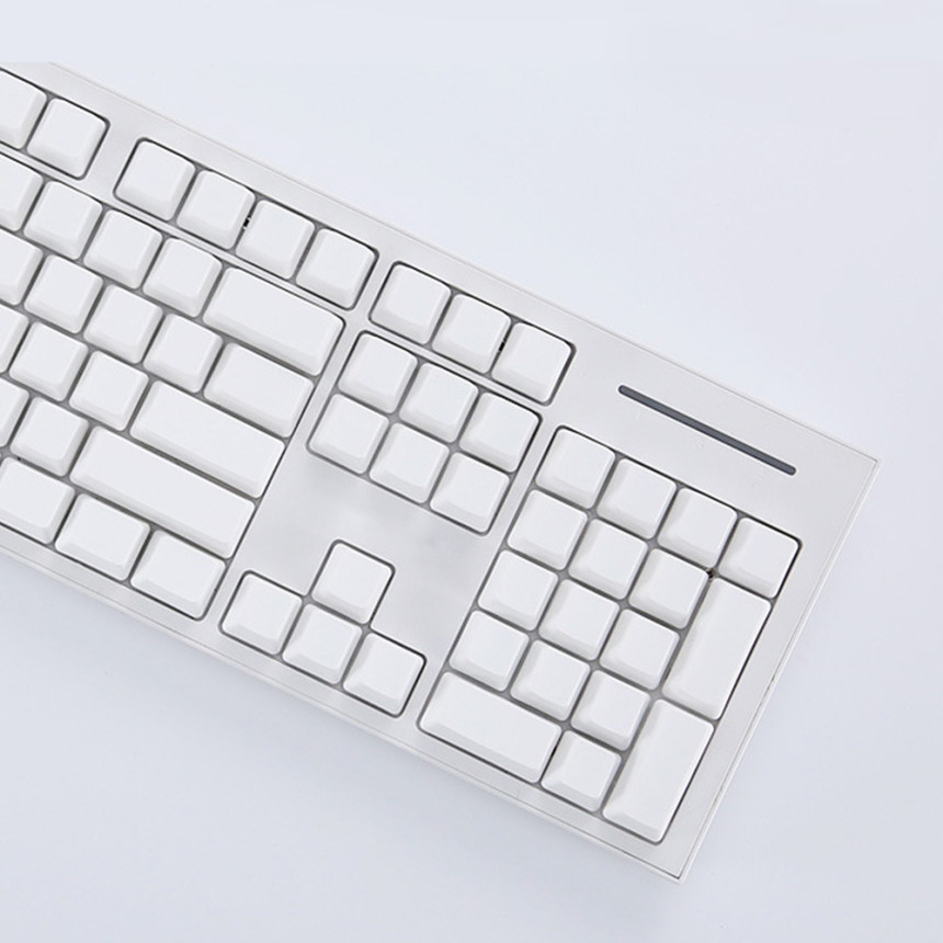 퓨어화이트 키캡 화이트 무각 클리어 커스텀 OEM 체리 Cherry XDA 프로파일 3종 기계식 키보드 키캡 독거미 앱코
