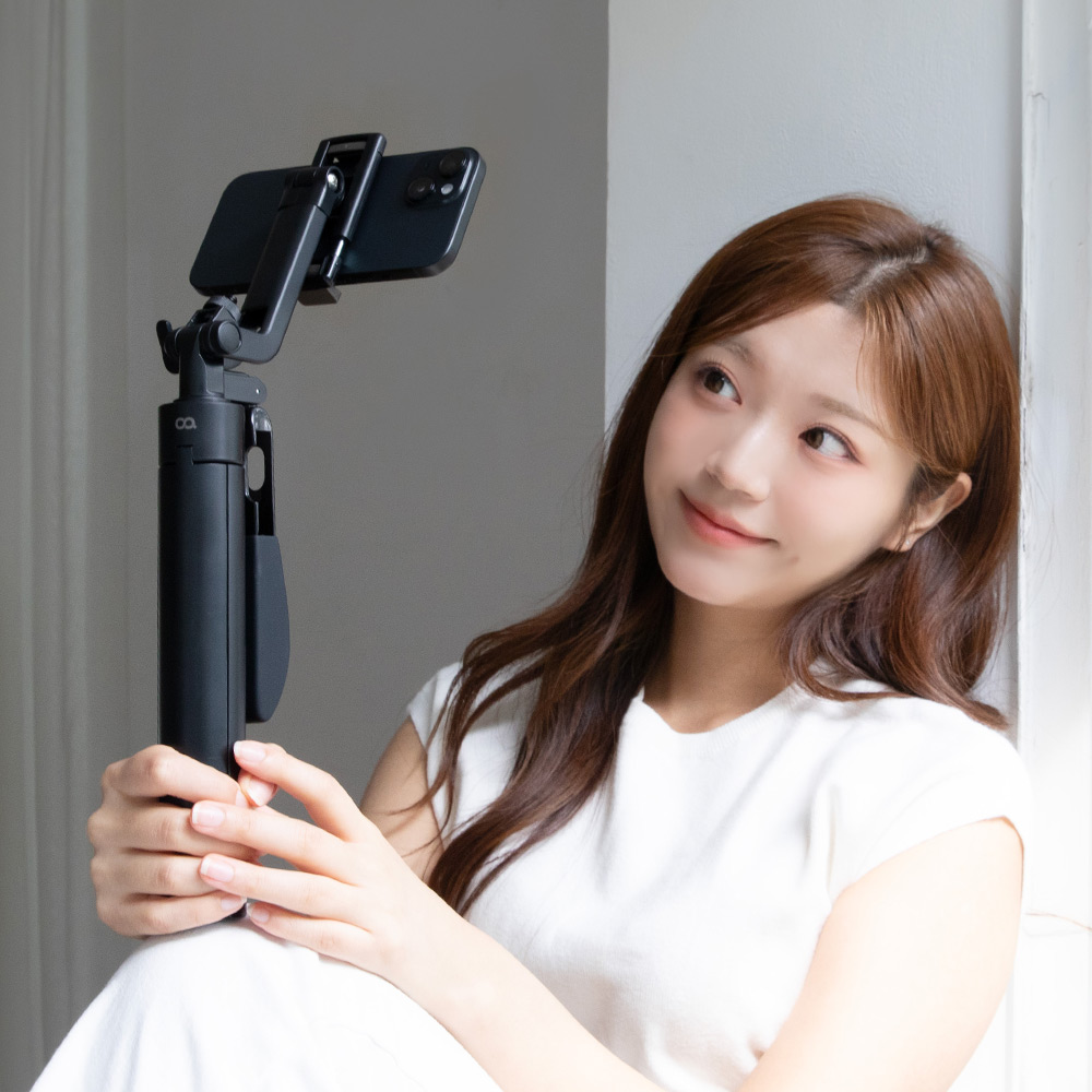 오아 핸들폼 스마트폰 블루투스 셀카봉 핸드폰 삼각대 거치대 리모컨 핸들 유튜브 브이로그 - 상세 이미지 4