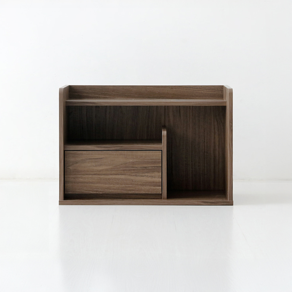 폴라보 미니수납선반 SHM4060 600x270x400mm, 2단, 미들브라운 5917.7834