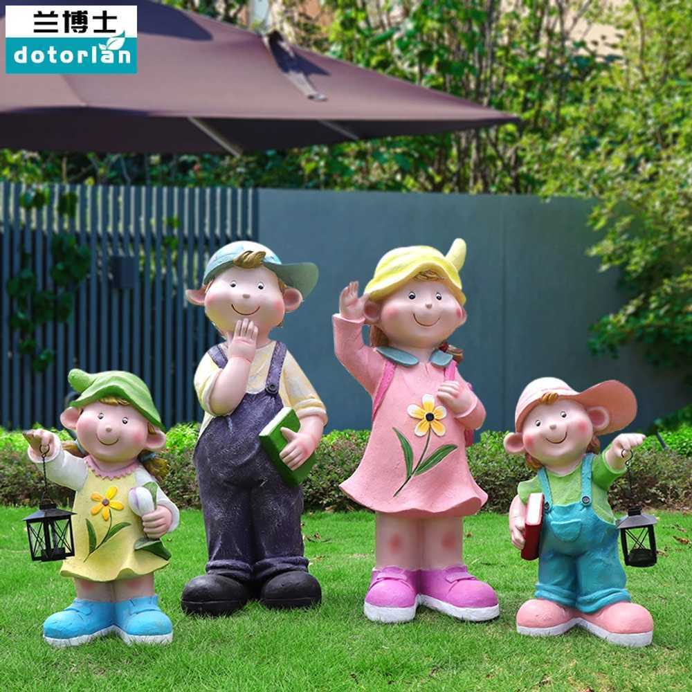 정원 조각상 캐릭터 야외 인형 인테리어 장식품 사람 A - 상세 이미지 2