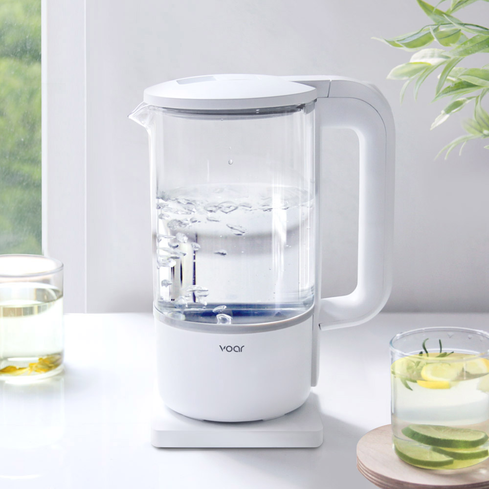 보아르 하티포트 전기 커피포트 주전자 무선 유리 티