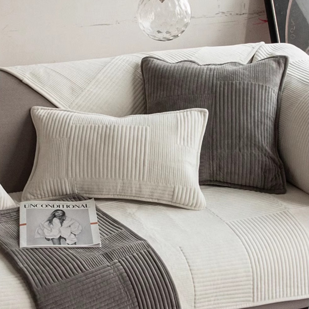 극세사 쇼파패드 2 3인용 논슬립 돌 흙 소파 토퍼 매트 커버 깃털아이보리 70x150