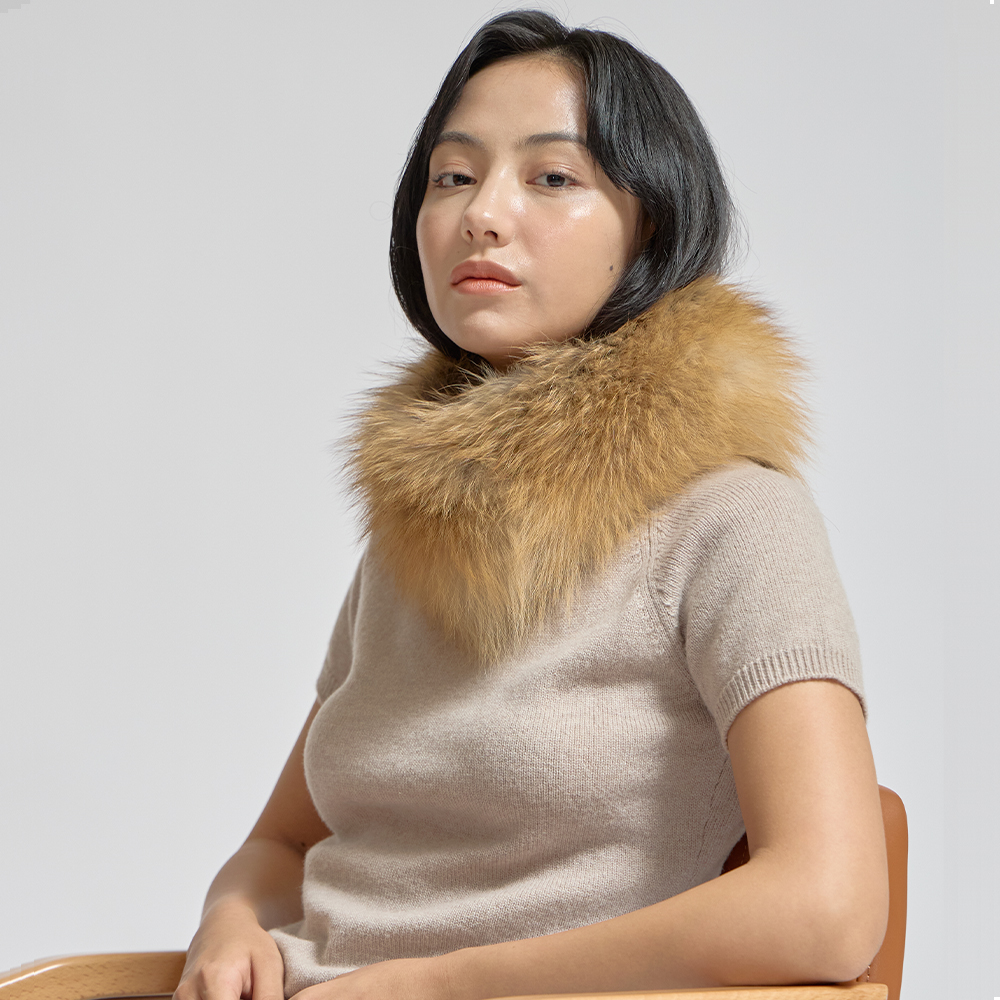 메샤 KOKKO 숏 머플러 BEIGE - 메인 이미지