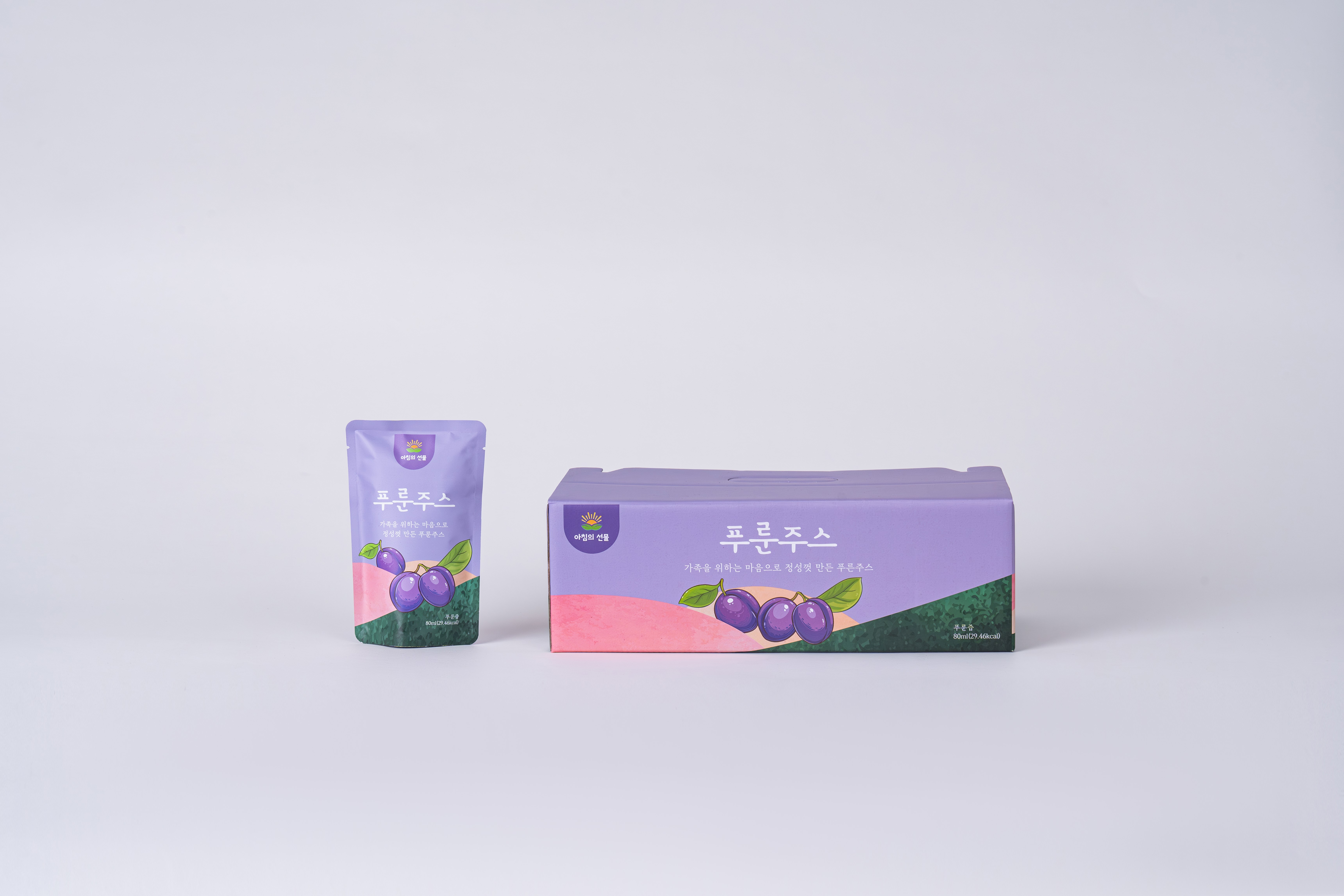 아침의선물 푸룬주스 80ml 20포 아기 임산부 푸른쥬스 100%국내생산 푸룬농축30% 이미지 7