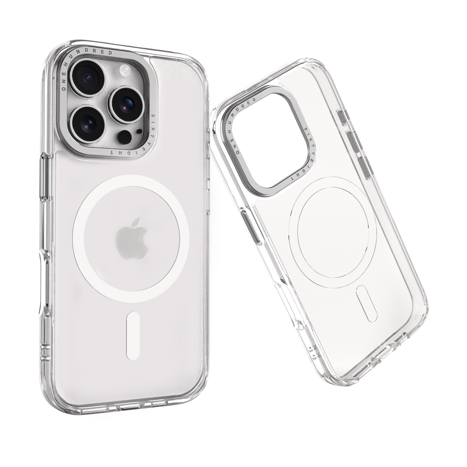168cm 맥세이프 케이스 카메라 보호 실버 엣지 투명, 아이폰16 플러스 - 상세 이미지 3