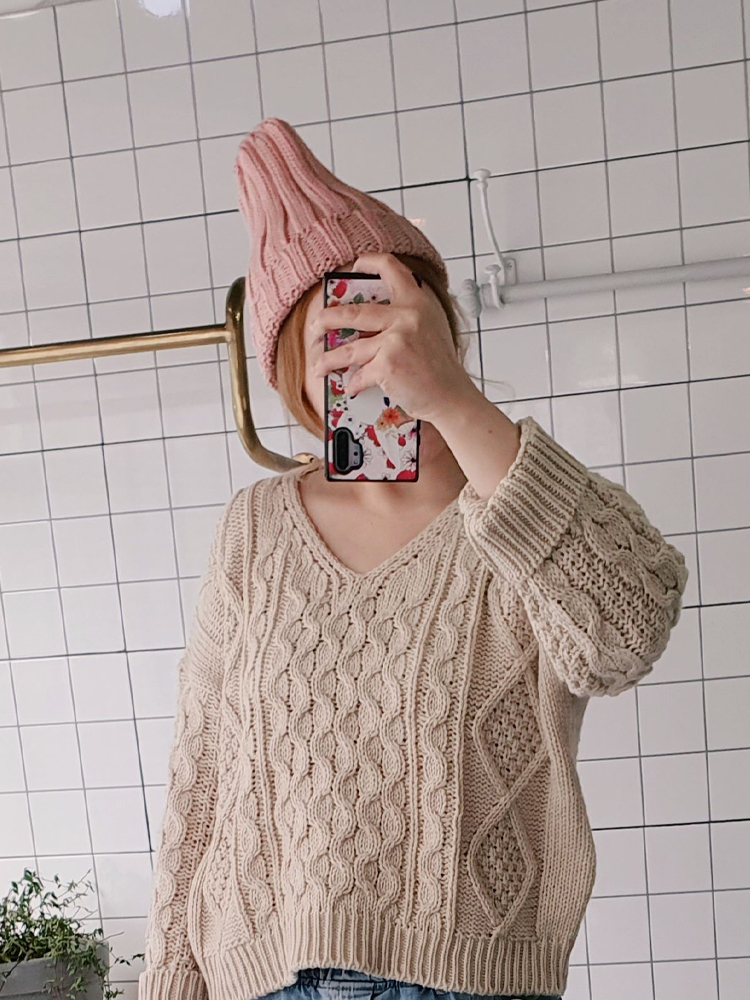 (무배) 제이엠 골지 니트 비니