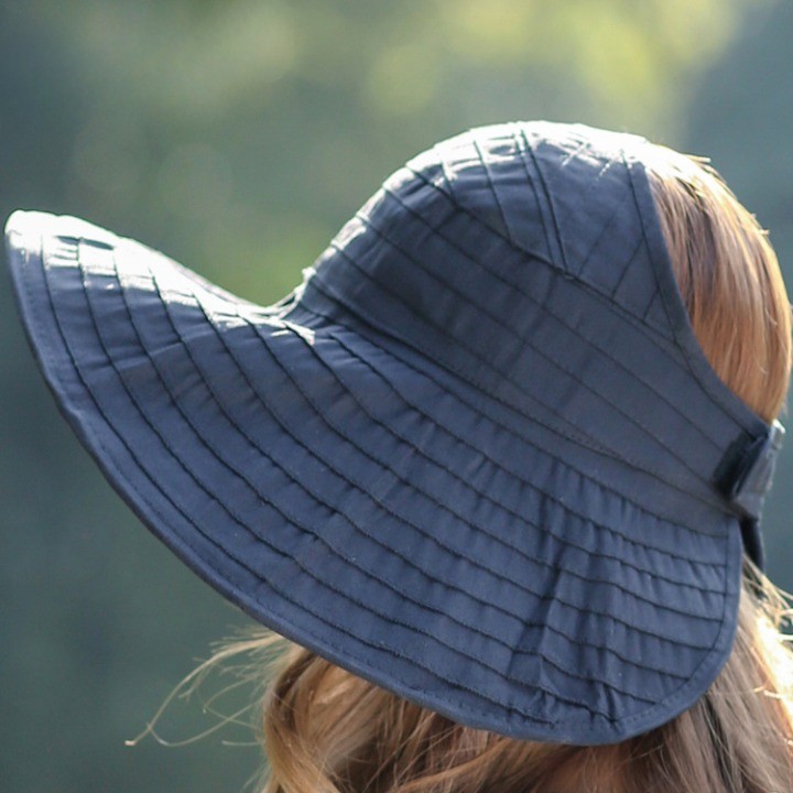 여성 여름 썬캡 돌돌이 자외선 차단 모자 프릴와이어