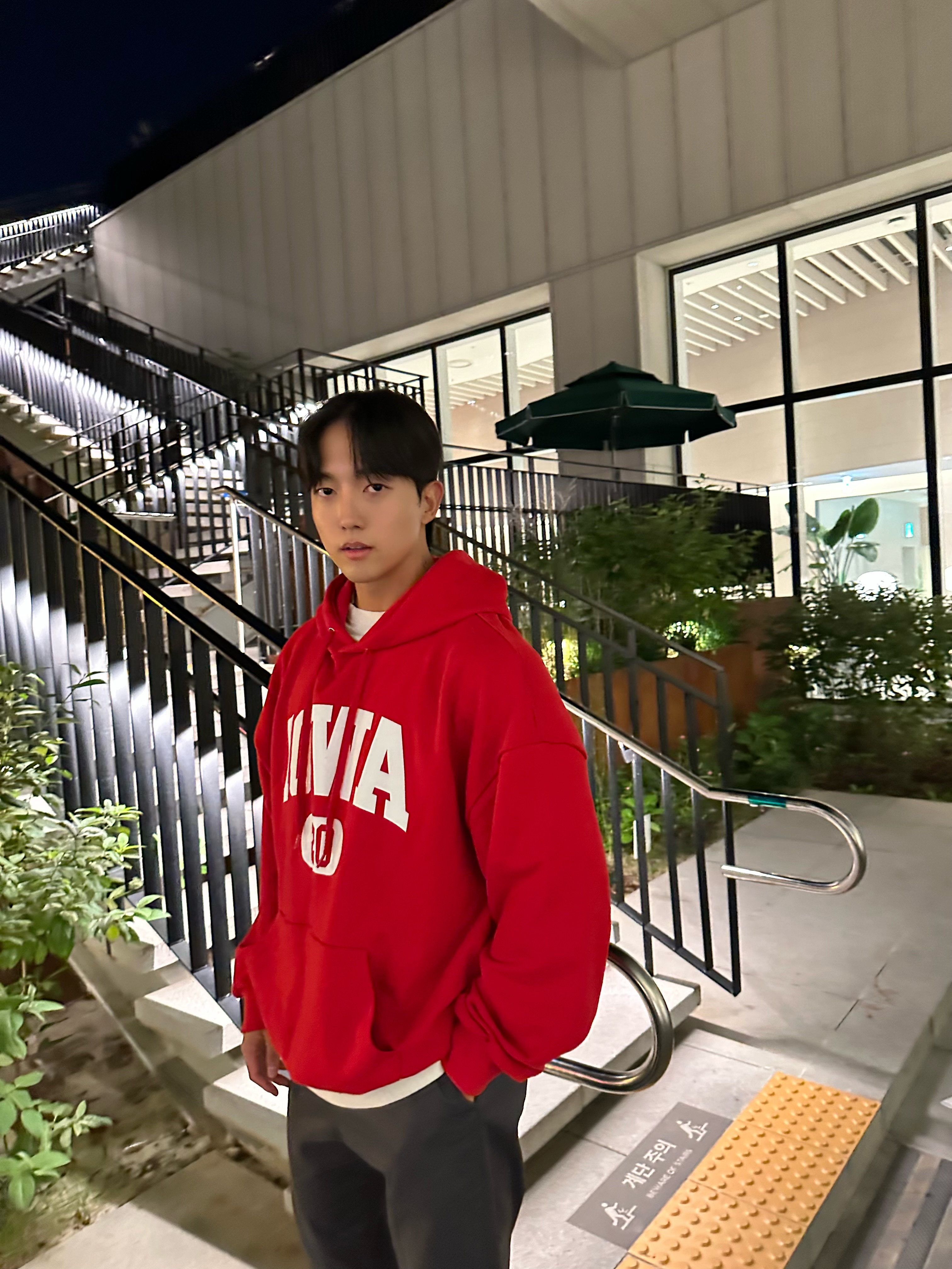박스후드티 오버핏 로고 남녀공용후드티 - 상세 이미지 5