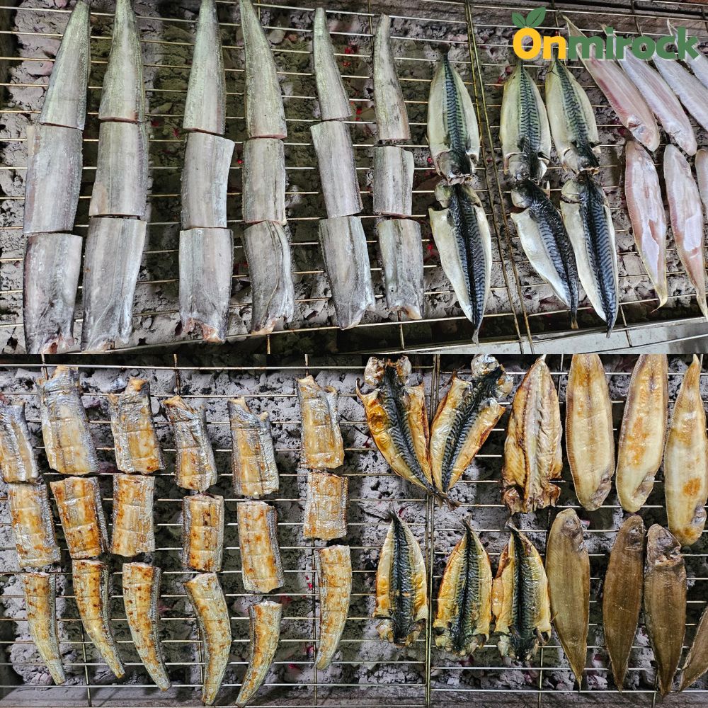 온미락 고흥 반건조생선구이 참숯 숯불 생선구이 고등어 삼치 가자미 참돔 꽃돔 민어 서대 : 온미락