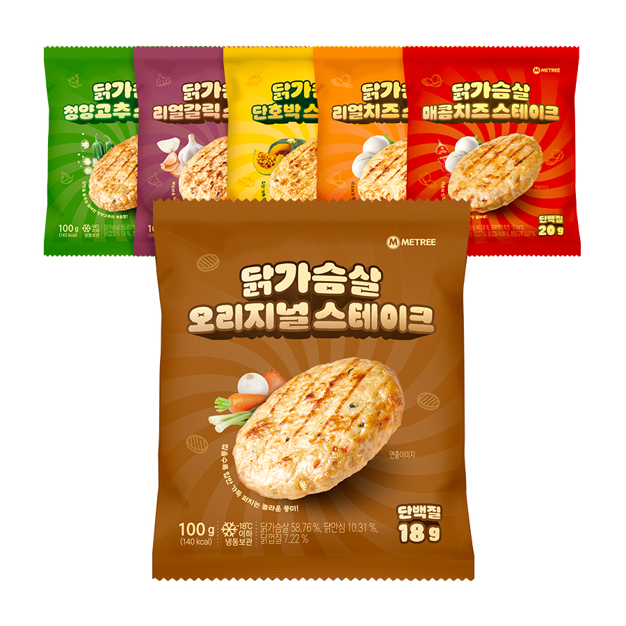 미트리 닭가슴살 스테이크 6종