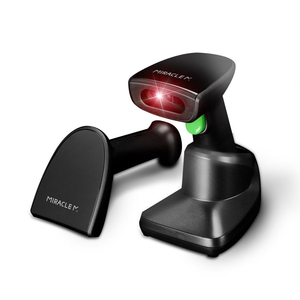 바코드 스캐너 무선 리더기 2D(1D+QR) 핸드스캐너+자동 충전 크래들