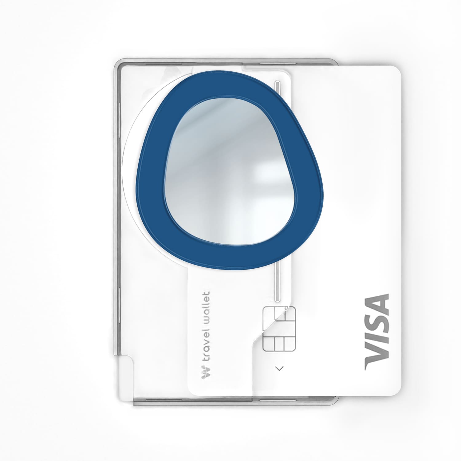 168cm 아이폰 맥세이프 그립톡 카드지갑 올인포켓 미러 조약돌 블루