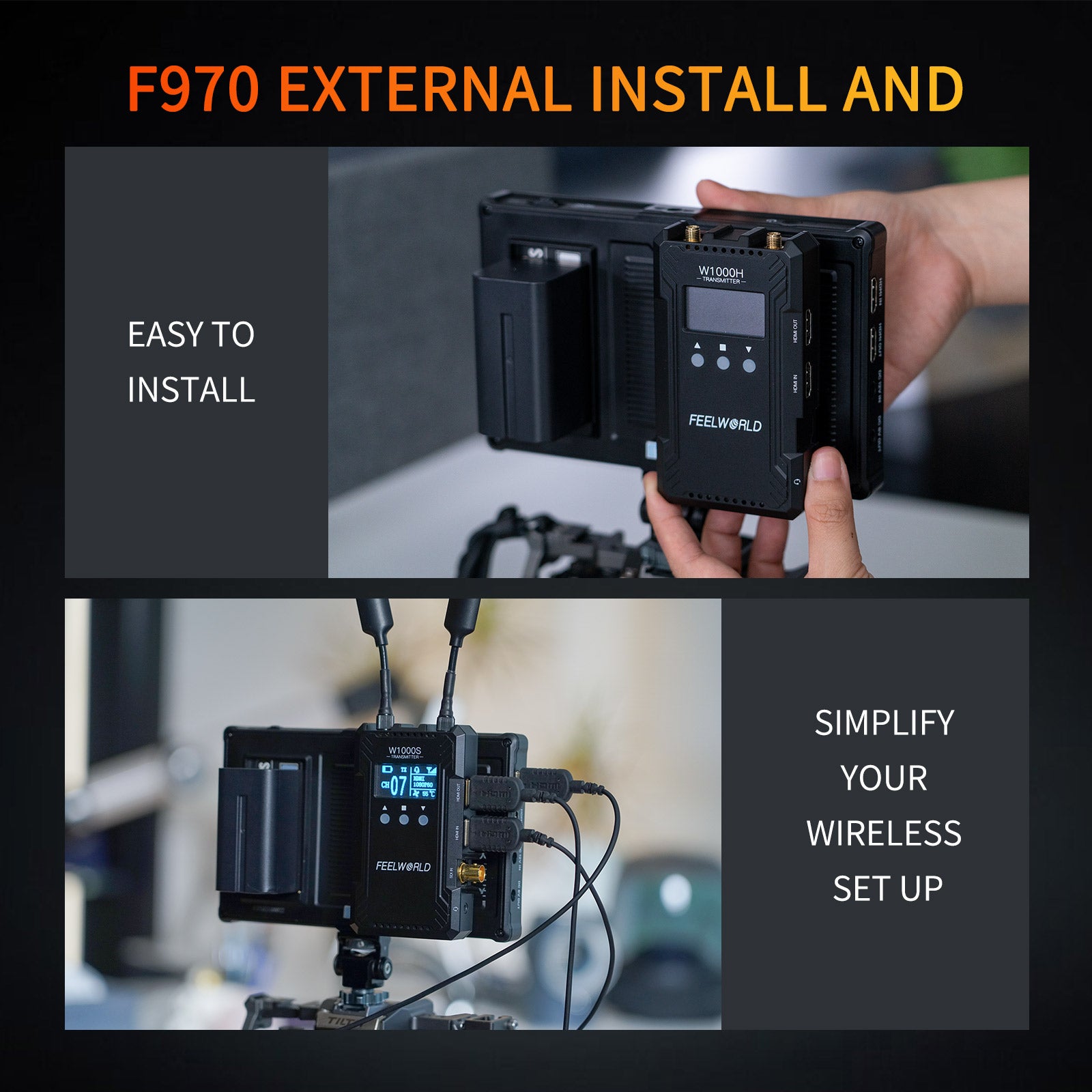 필월드 F7 플러스 4K 카메라 프리뷰 모니터 7인치 3D LUT 터치스크린 이미지 7