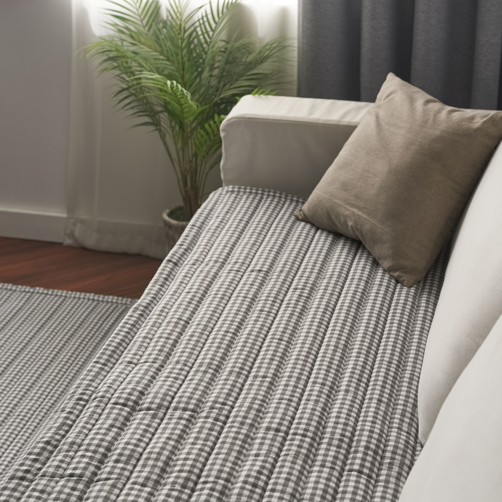 체크 마이크로 소파패드 3인/4인 3color