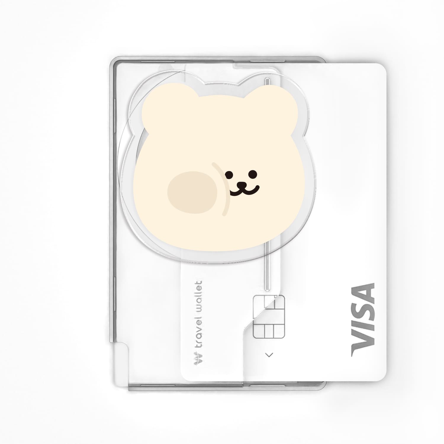 168cm 맥세이프 카드지갑 그립톡 올인포켓 볼따구 곰찌