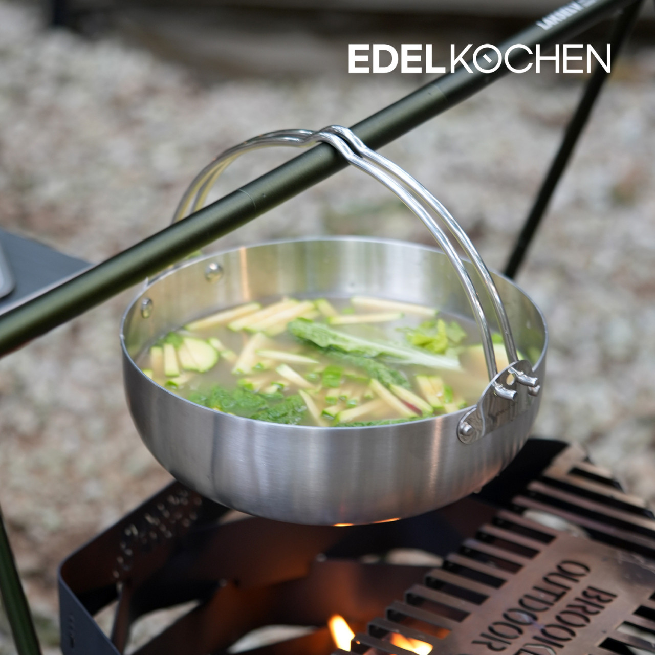 에델코첸 캠프마스터 스텐 캠핑냄비 오뎅탕 샤브샤브 냄비 20cm