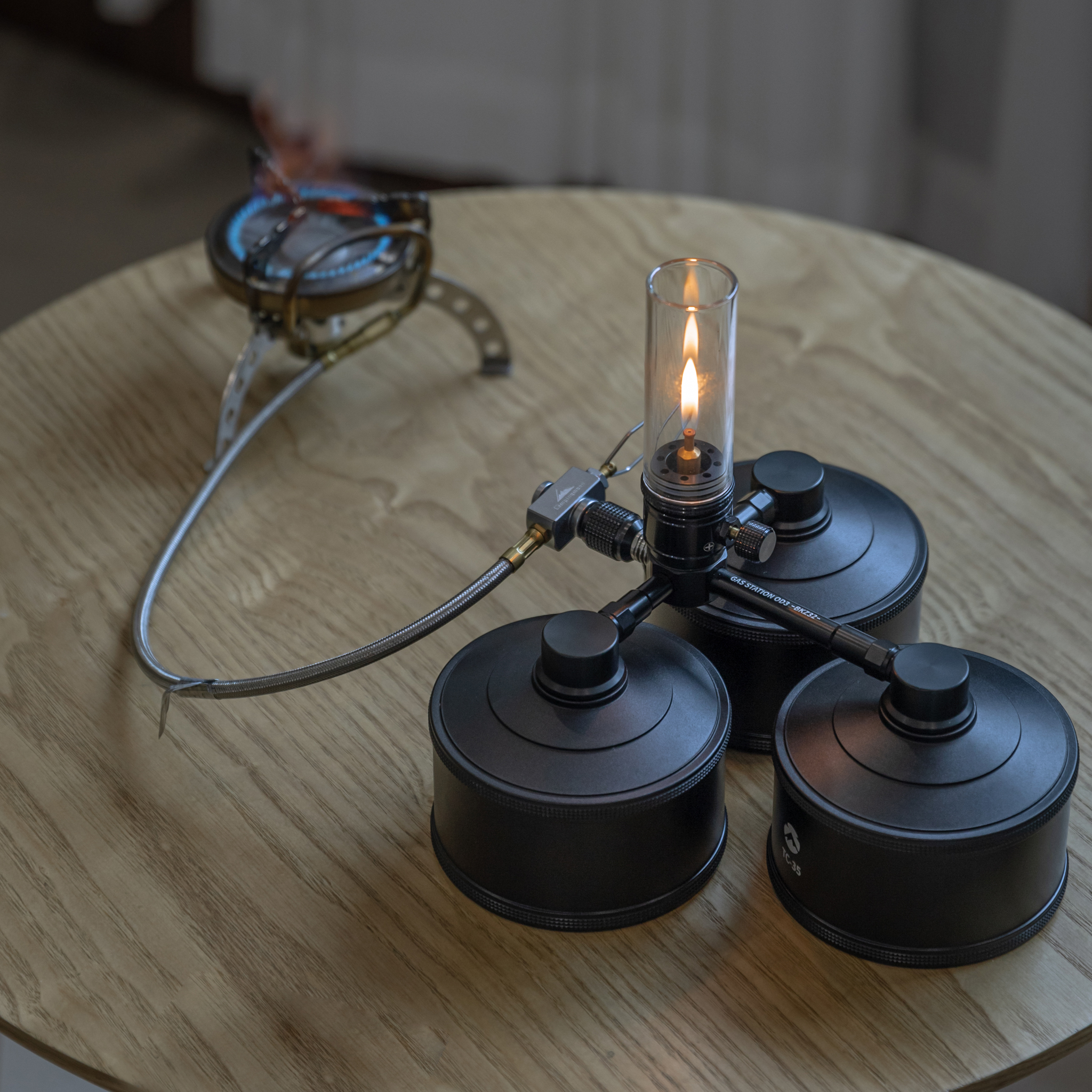 캠핑문 이소가스 3개 연결 가스스테이션 Z-32