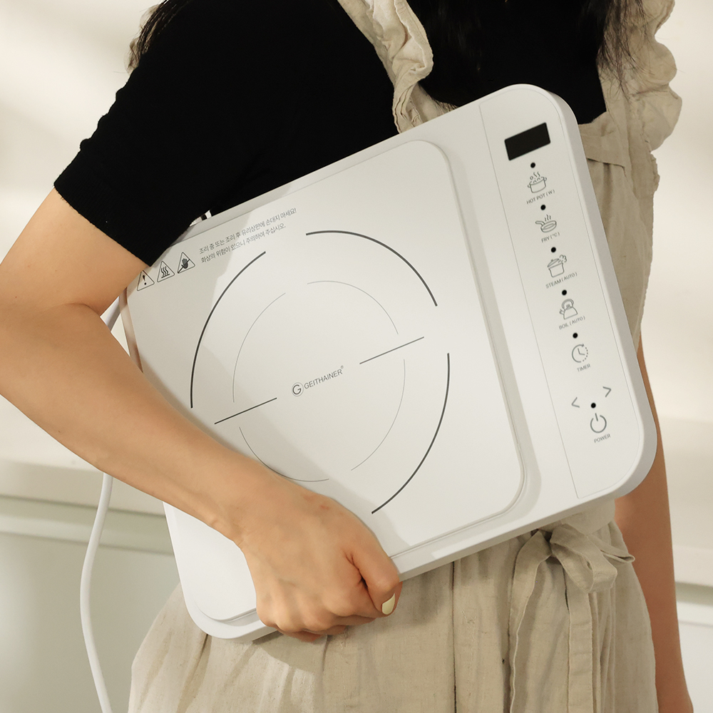 가이타이너 슬림 1구 인덕션 NGTIDW 휴대용 미니 전기레인지