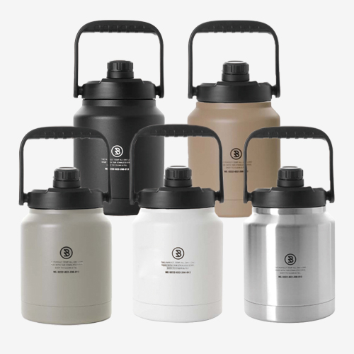 브루클린웍스 워터저그 2.5L 캠핑 얼음통 휴대용 텀블러 보냉 물통 스테인리스