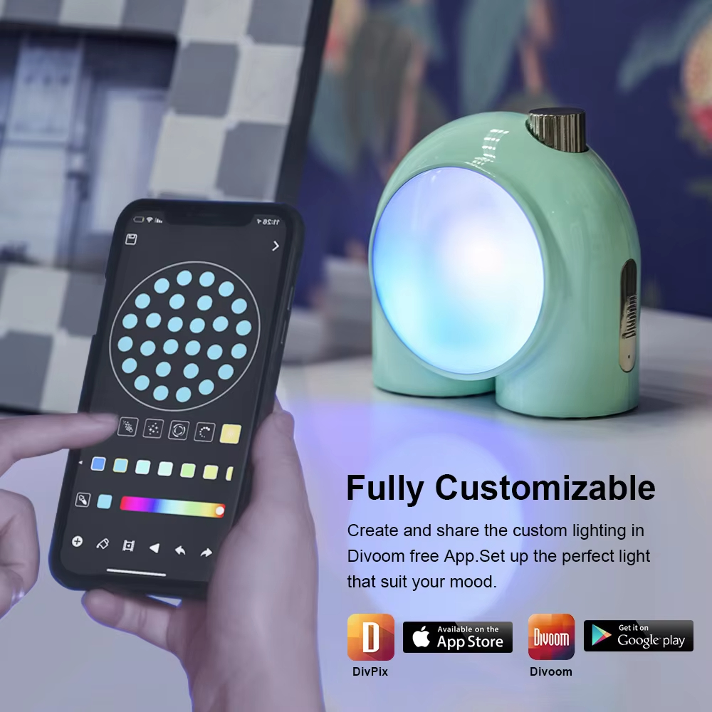 Divoom Planet-9 스마트 야간 조명 램프 RGB LED 인테리어 장식 조명 - 상세 이미지 2