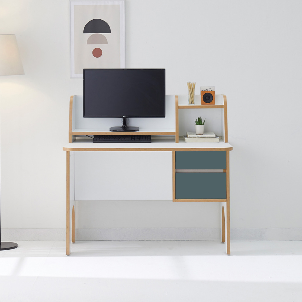 홍비 1200책상 선반 미니책상 컴퓨터테이블 고등학생 단품