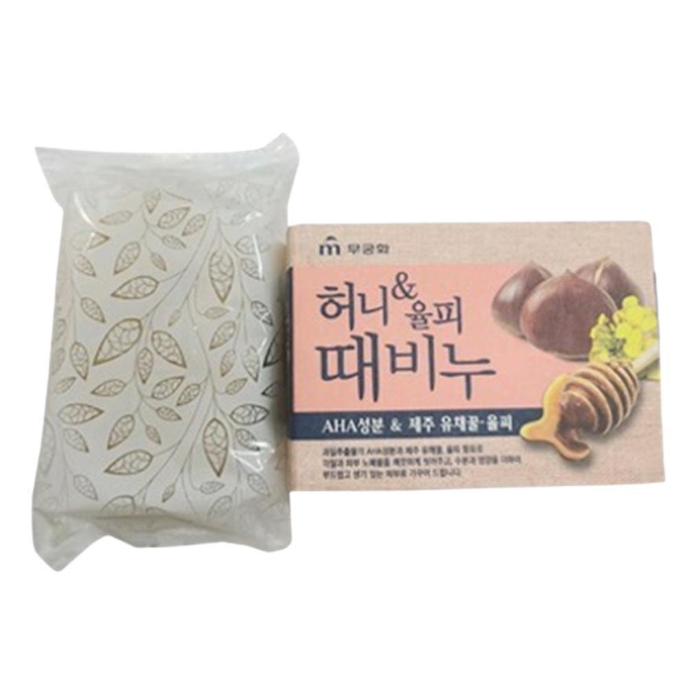 제주 유채꿀 율피 AHA비누 목욕용 100g 상큼 청량 향 좋은 때비구 거품 부드러운 바솝