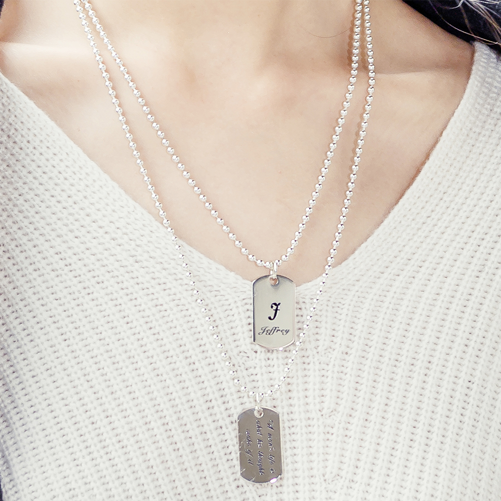 925실버체인목걸이 군번 남자실버목걸이 줄 순은necklace - 상세 이미지 2