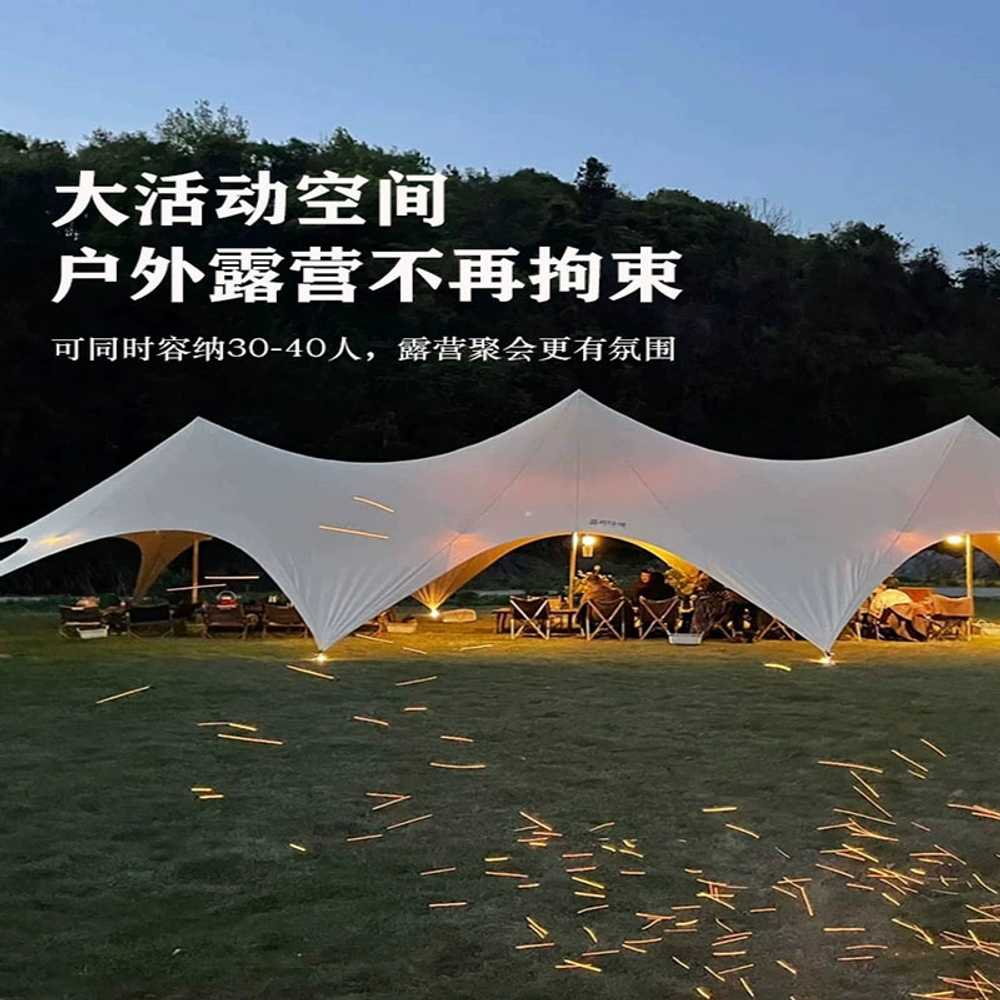 야외그늘막 이동식 방수 포장마차 김상 야외 차양막 15x8.3x4캐노피+테이블+의자4개 - 상세 이미지 3